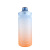 X49-2111 Creative Large Capacity Bouncing Lid 2000ml Time Scale Gradient Water Cup Frosted Plastic Cup