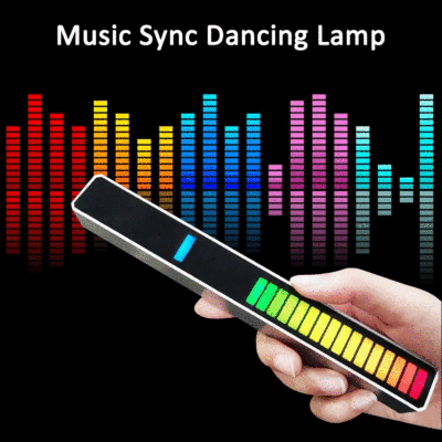 New RGB Pickup Light Ambience Light Colorful Music Ambience Light Car Desktop Induction Creative Led Pickup