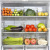 X49 New Refrigerator Fruit and Vegetable Food Freezing Storage Box Pet Large Desktop Cosmetics Storage Overlay