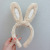 Cute Plush Rabbit Ears Hair Hoop Cartoon Taking Picture Headdress Super Cute Cos Hairpin Internet Celebrity Live and Photo Headband Female