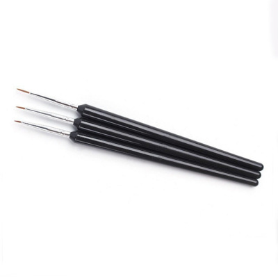 Wholesale Manicure Line Drawing Pen Painted Hook Flower Pigment Liner Manicure Implement Line Drawing Pen Three Brushes Set Factory Customized