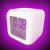 Supply Colorful Multifunctional Square Clock Creative Luminous Cute Electronic Clock Colorful Music Alarm Clock