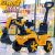 Cross-Border Excavator Children's Excavator Toy Model Car Hook Machine Inertia Bulldozer Engineering Vehicle Stall Toy