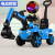 Cross-Border Excavator Children's Excavator Toy Model Car Hook Machine Inertia Bulldozer Engineering Vehicle Stall Toy