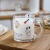 Japanese and Korean Style Student Cartoon Printing Glass Cute Milk Cup Bedroom Breakfast Cup Mug Girly Heart Water Cup