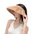 Korean Style Topless Hat Female Hair Hoop Hairpin-Type Ponytail Sun Protection Hat Light Body Internet Celebrity Minimalist All-Match Shell-like Bonnet