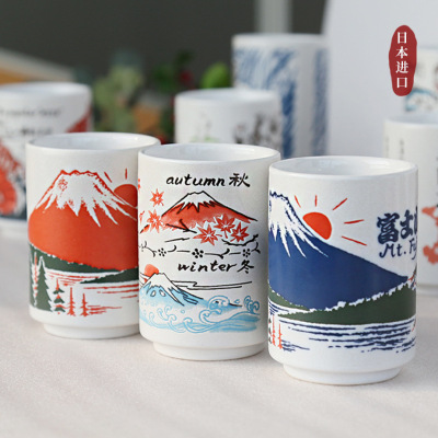 Ceramics Imported from Japan Mug Japanese Style Home Office Tea Cup Single Cup Sushi Cup Tangtun Cup