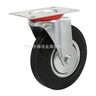 Supply Rubber Industrial Wheel Formula Block Universal Wheel for Industrial Machinery Equipment Rubbish Collector Shelf Trolley