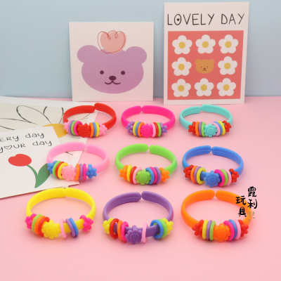 Macaron Color Children's Bracelet Children's Ornaments Party Plastic Gift Toys