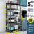 Steel Kitchen Shelf Floor Multi-Layer Five-Layer Cabinet Pot Rack Microwave Oven Storage Rack Domestic Storage Rack