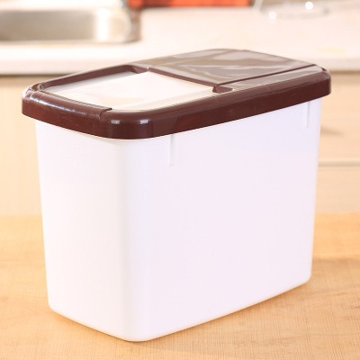 Household 15 Jin 20 Jin Kitchen Pest-Proof Moisture-Proof Rice Bucket Rice Storage Box Rice Flour Sealed Rice Bucket