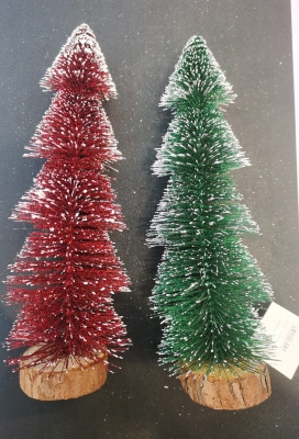 Factory Direct Supply New Christmas Decorations Christmas Table-Top Decoration Color Pine Needle Dusting Powder Mini Christmas Tree H