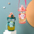 New Children's Cartoon Strap Plastic Transparent Water Cup Large Capacity Bouncing Plastic Cup Students Go out Tumbler