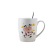 INS Cartoon Tiger Ceramic Cup Creative Astronaut with Spoon Hand Gift Cup Printed Shop Celebration Logo Coffee Cup