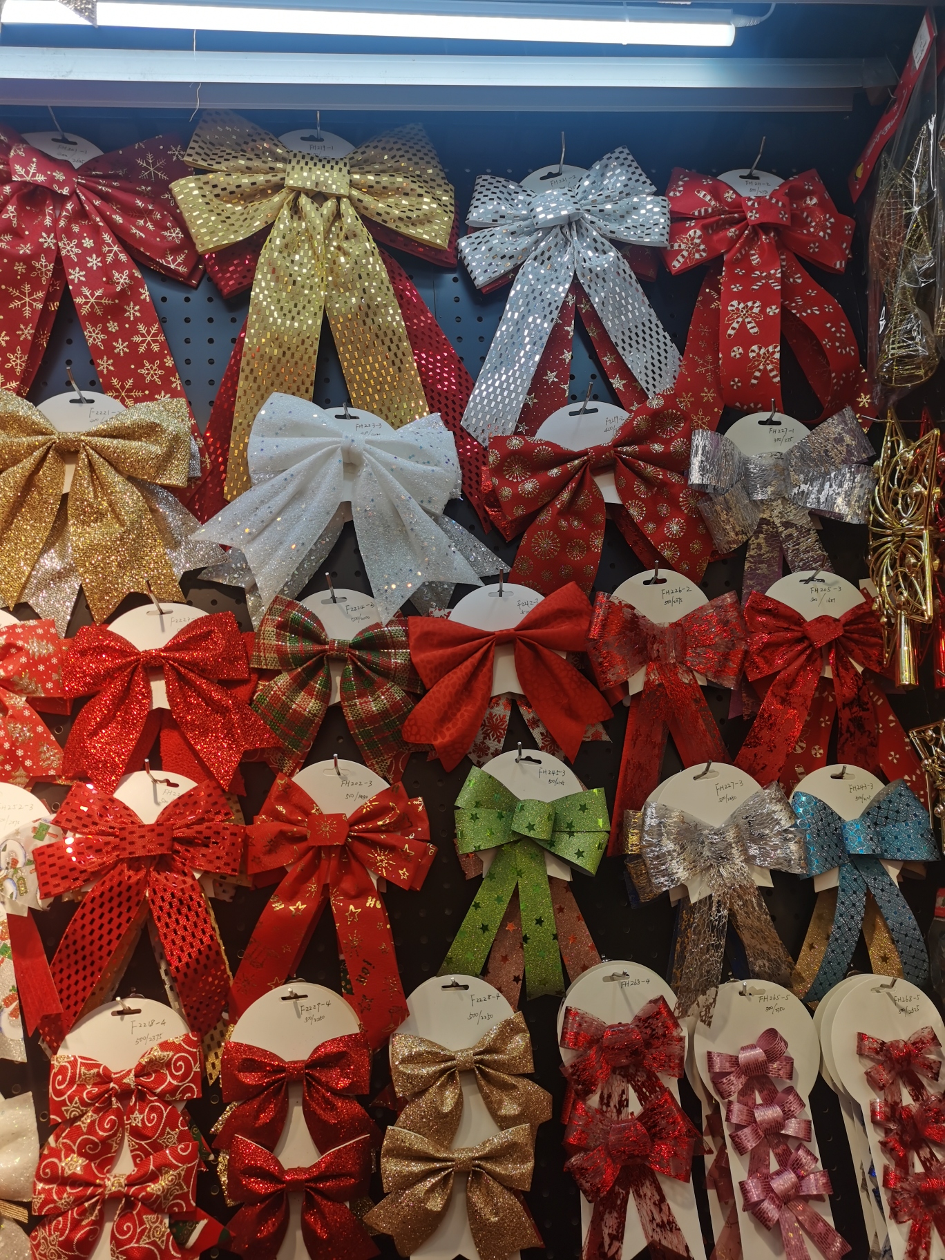 圣诞节装饰用品 圣诞装饰品PVC蝴蝶结批发圣诞树挂饰配件 http://