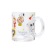 Japanese and Korean Style Student Cartoon Printing Glass Cute Milk Cup Bedroom Breakfast Cup Mug Girly Heart Water Cup