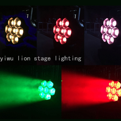 Factory Direct Sales Led7 40W Full Color Zoom Washing Light Bee Eye Moving Head Light Bar Stage Flash