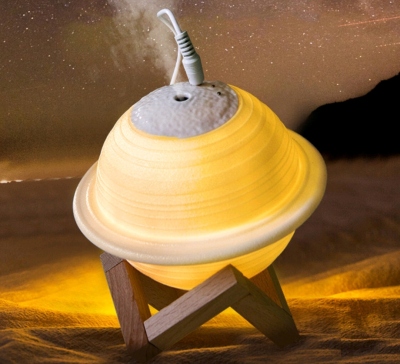 Factory Direct Sales Moon Light Saturn Humidifier Creative Gift Small Night Lamp Desktop Humidifier