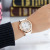 Korean Fashion Korean Style White Rhinestone Simple Casual Women's Watch Student Girls Women's Belt Watch Women's