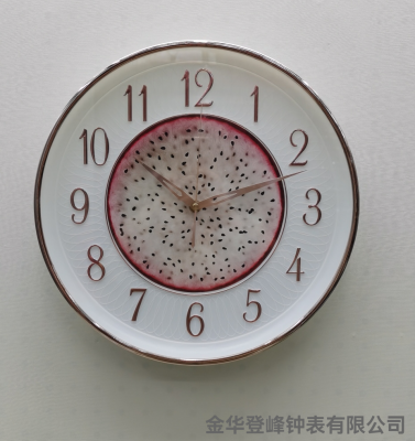 14-Inch Plastic Quartz Wall Clock 3D Wall Clock Stick-on Crystals Home Decoration Wall Clock Fashion Creative Clock Watch Wholesale