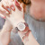 Tiktok Same Style Gypsophila Watch Gold Steel Belt Elegant Women's Quartz Watch Internet Hot Star with the Same Type Watch