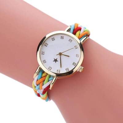 One Piece Dropshipping New Woven Series Watch Multi-Color Woven Women's Watch Yiwu Factory Direct Wholesale