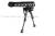 Metal 6-9 inch Telescopic Tactical Bipod with M-Rail Adapter 