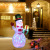 Cross-Border Hot Christmas Inflation Model Inflatable Christmas Snowman Colored Lights Luminous Decoration Inflatable Christmas Snowman