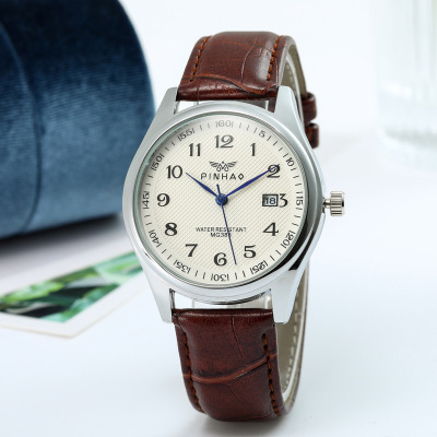 In Stock Hot Sale Couple's Watch Pair Non-Mechanical Watch Student Trendy Men's and Women's Waterproof Quartz 1314 Couple's