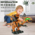 Cross-Border 881 Spray Electric Assembled Shooting with Battery Dinosaur Toy English Packaging Sound Photoelectric Spray Walking