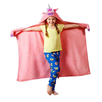 Bright Eyes Blanket Nap Unicorn Children's Blanket Hooded Led with Light Pullover Cloak Toy
