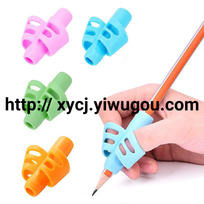 Factory Direct Sales Soft Rubber Pencil Grip Children's Stationery Writing Corrector Primary and Secondary School Students Correction Pen Wholesale