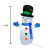 Cross-Border Supply Amazon Hot Christmas Yard Decorations 1.2M Christmas Inflatable Blue Hand Snowman Inflatable Model