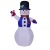 Factory Direct Sales 1.8 M LED Light Inflatable Christmas Snowman Christmas Outdoor Inflatable Blue Vest Snowman