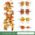 Halloween Autumn Hanging Decoration Simulation Maple Leaf Amazon Thanksgiving Decoration Home Wall Hanging Simulation Maple Rattan