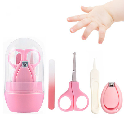 New Babies' Nail Clippers Set 4-Piece Logo Newborn Baby Hands and Feet Care Children Nail Clippers Full Set