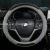 New Universal Car Steering Wheel Cover Comfortable and Non-Slip Handle Cover Breathable Four Seasons Available Inner Ring Black