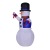Factory Direct Sales 1.8 M LED Light Inflatable Christmas Snowman Christmas Outdoor Inflatable Blue Vest Snowman