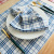 Plaid Element Simple All-Match Cotton British Style Ziju Fabric Square Napkin Tea Towel Western-Style Napkin