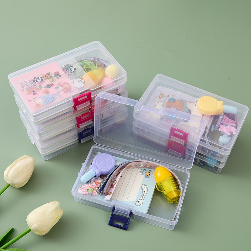 【纤客】PP收纳盒套装彩色便签折纸玩具笔星星条组盒套装透明盒子