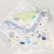 Newborn Pure Cotton Small Square Baby Handkerchief Face Cloth Cartoon Printed Cotton Nursing Towel 10 Pieces