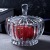 Fire Glass Sugar Bowl Storage Jar Decoration Transparent Candy Fruit Plate Fruit Plate Dried Fruit Tray Creative European Style Sucrier with Lid