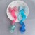 Cross-Border Children's Gradient Wig Bow Hairpin Headdress Girls Long Hair Decoration Hairpin Braided Hair Color Hair Accessories