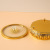Middle East Arab Golden Metal Tray Glass Fruit Plate Set Candy Box