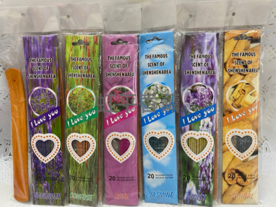 20 Incense Sticks with Wood Board Incense (6 Flavors/Optional)