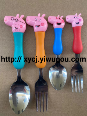 New Popular Stainless Steel Spoon Tableware Fork Steak Knife Gold Tableware