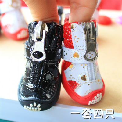 Dog Shoes Walking Dog Shoes Puppy Shoes for Four Seasons Bichon Pomeranian Shoes Pet Dog Booties No Heel Slippage Shoes Teddy Shoes