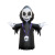 Exclusive for Cross-Border Wansheng Pumpkin Inflatable Model 1.2 M Skull Ghost Ghost Halloween Decoration Ghost Festival Inflation Model