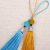 Factory Wholesale Small Tassel Ears Chinese Knot Pendant Tassel String Beads Small Tassel Ice Silk Tassel Fringe