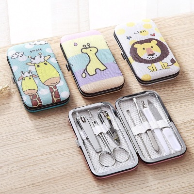 Nail Clippers Set Cutting Nail Clippers Set Female Portable Home Keychain Cartoon Cute German Manicure Tool